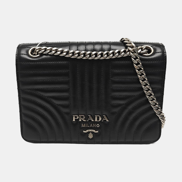 Diagramme Quilted Calfskin Black