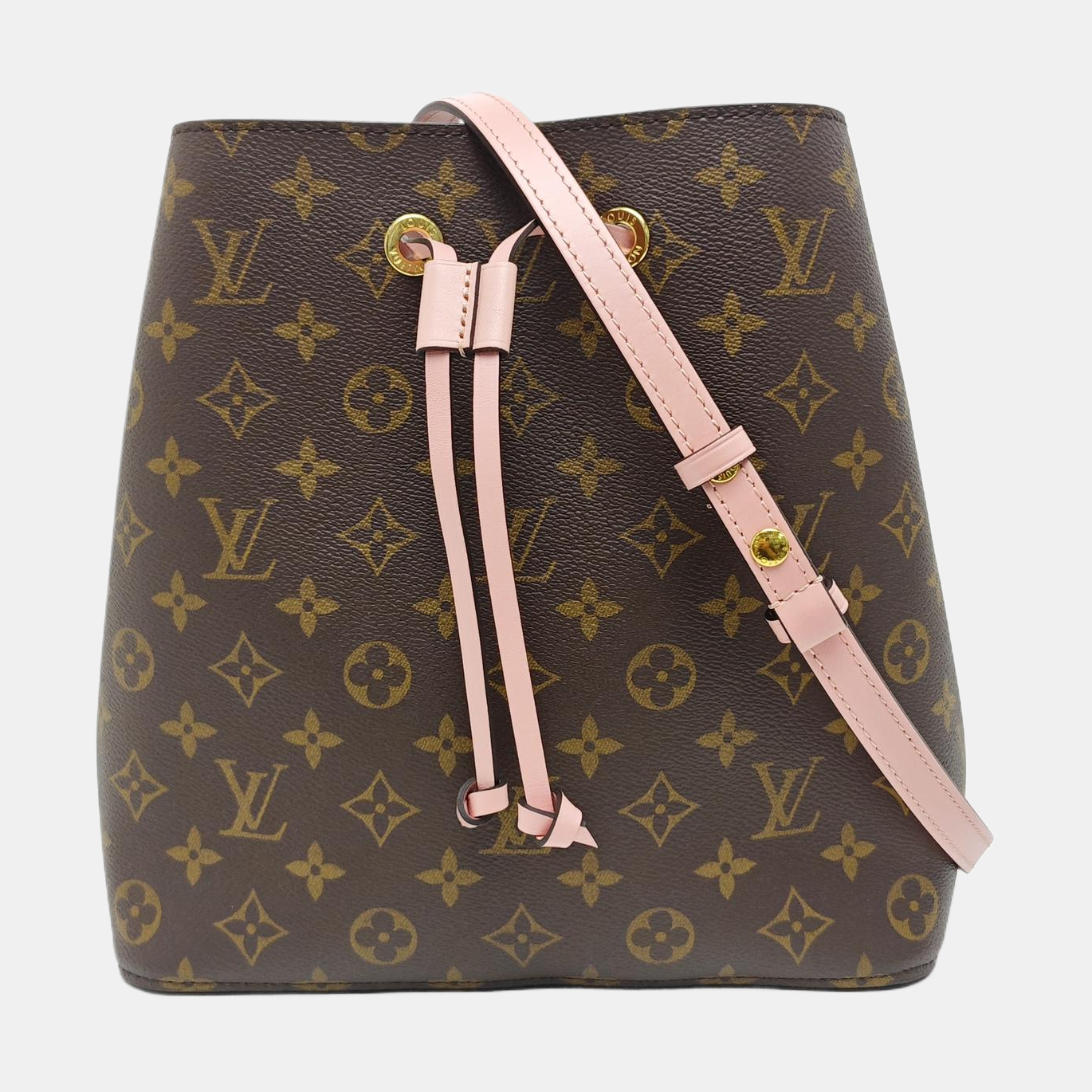 NÉONOÉ MM Monogram Coated Canvas Brown