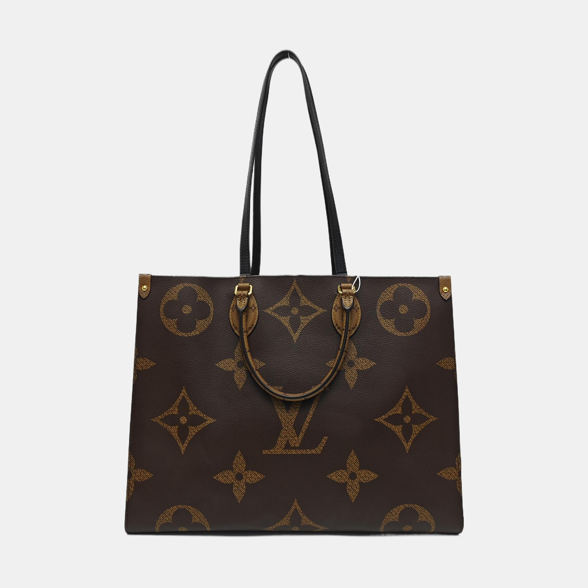 ONTHEGO GM Monogram Coated Canvas Brown