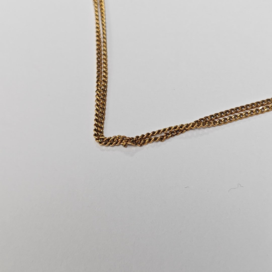 ALPHABET Brass Gold Necklace