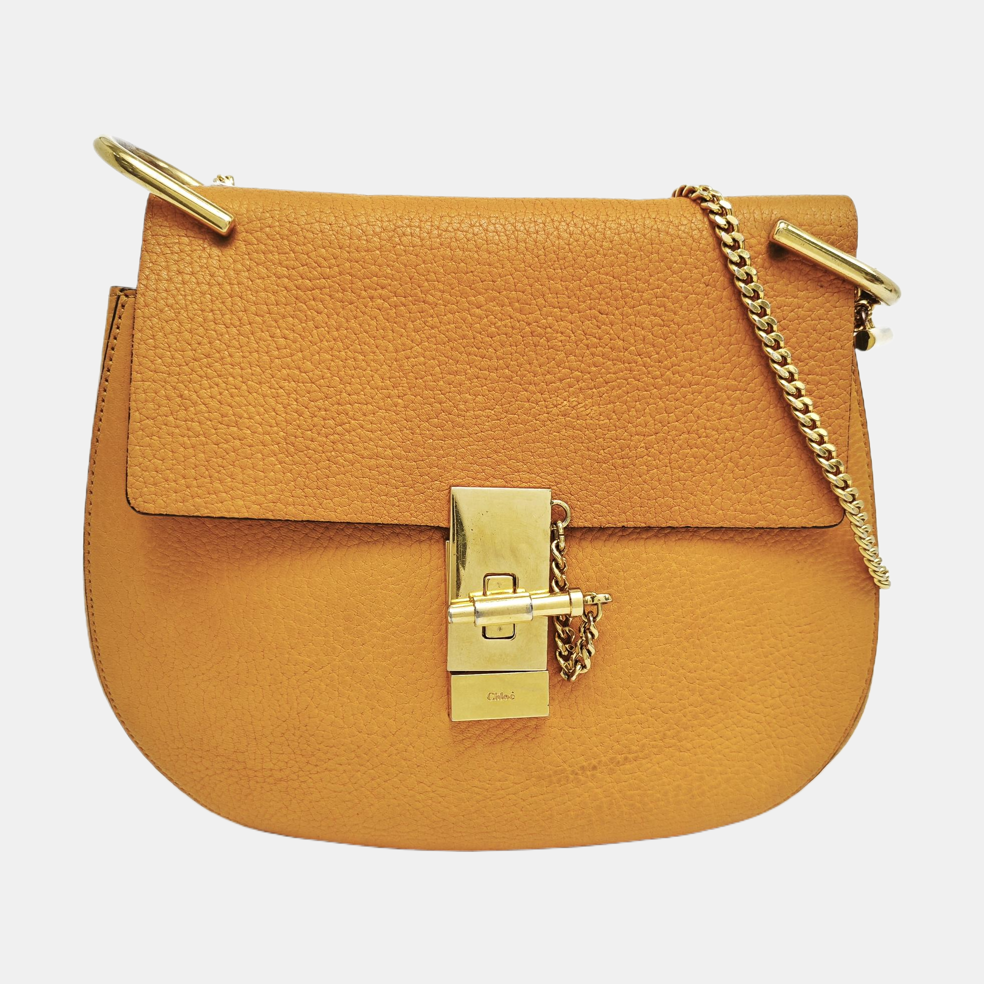 Drew Medium Calfskin Yellow