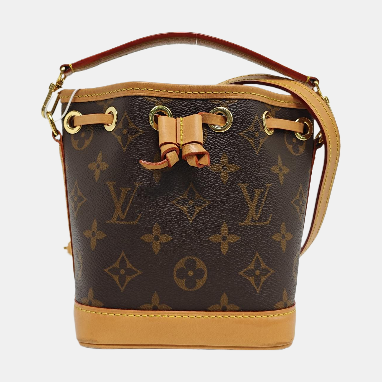NOÉ Nano Monogram Coated Canvas Brown