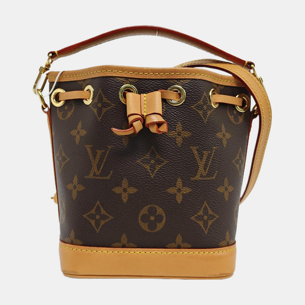 NOÉ Nano Monogram Coated Canvas Brown