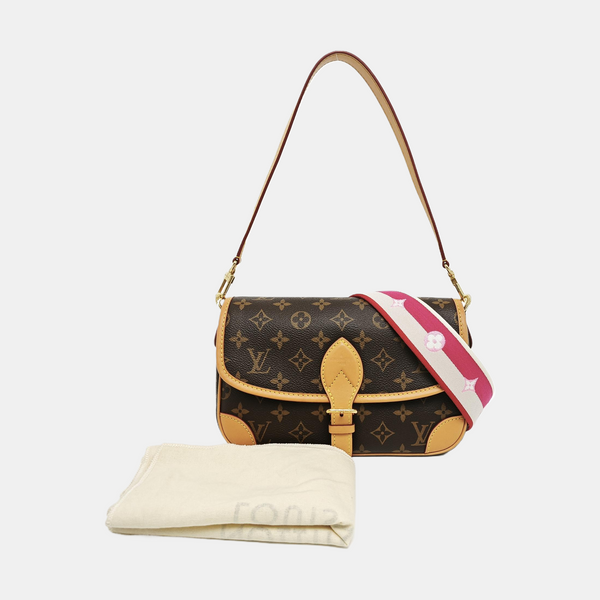 DIANE Monogram Coated Canvas Brown
