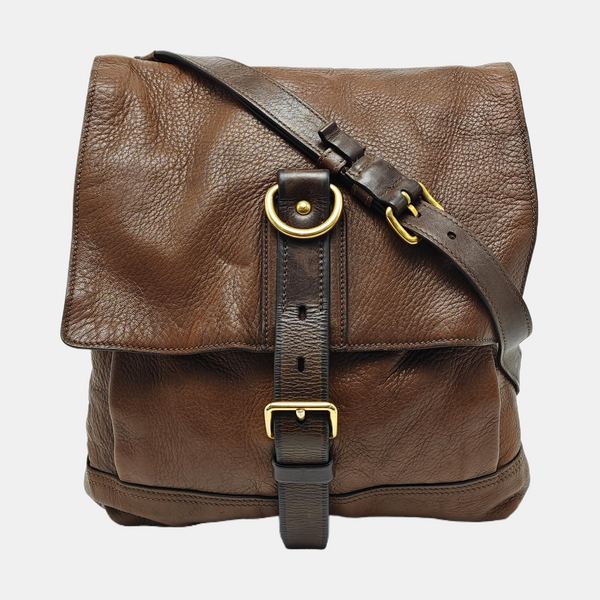 Calfskin Shoulder Bag Brown