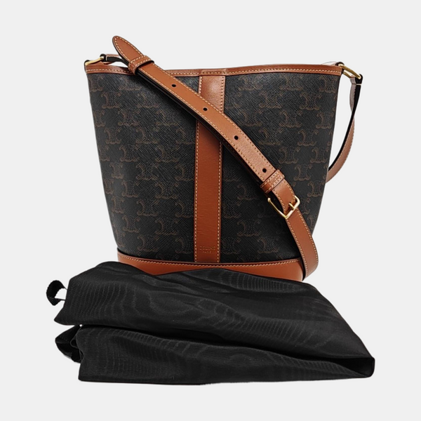 TRIOMPHE CANVAS Small Coated Canvas Brown