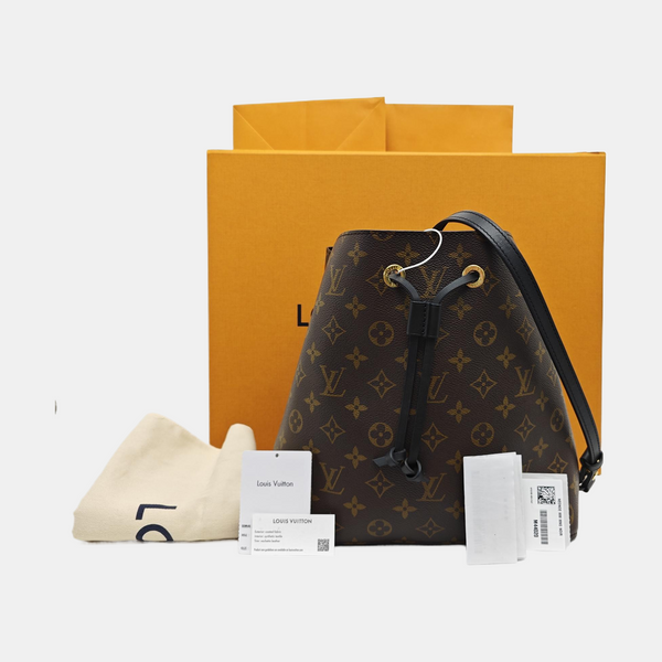 NÉONOÉ MM Monogram Coated Canvas Brown