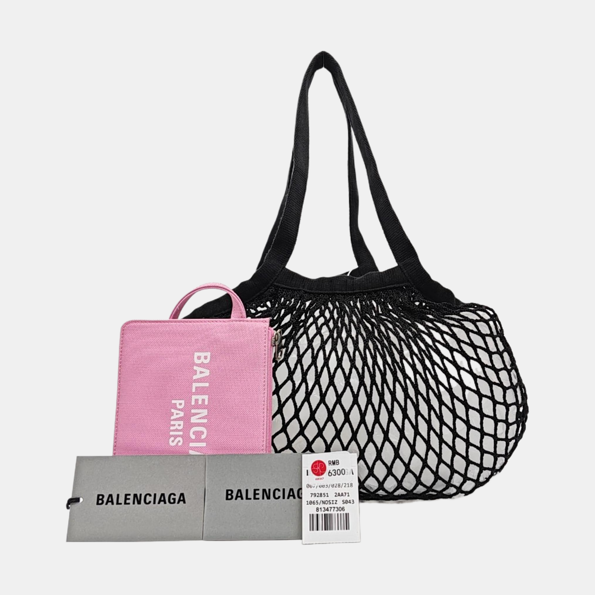 Fabric Top Handle Bag Black