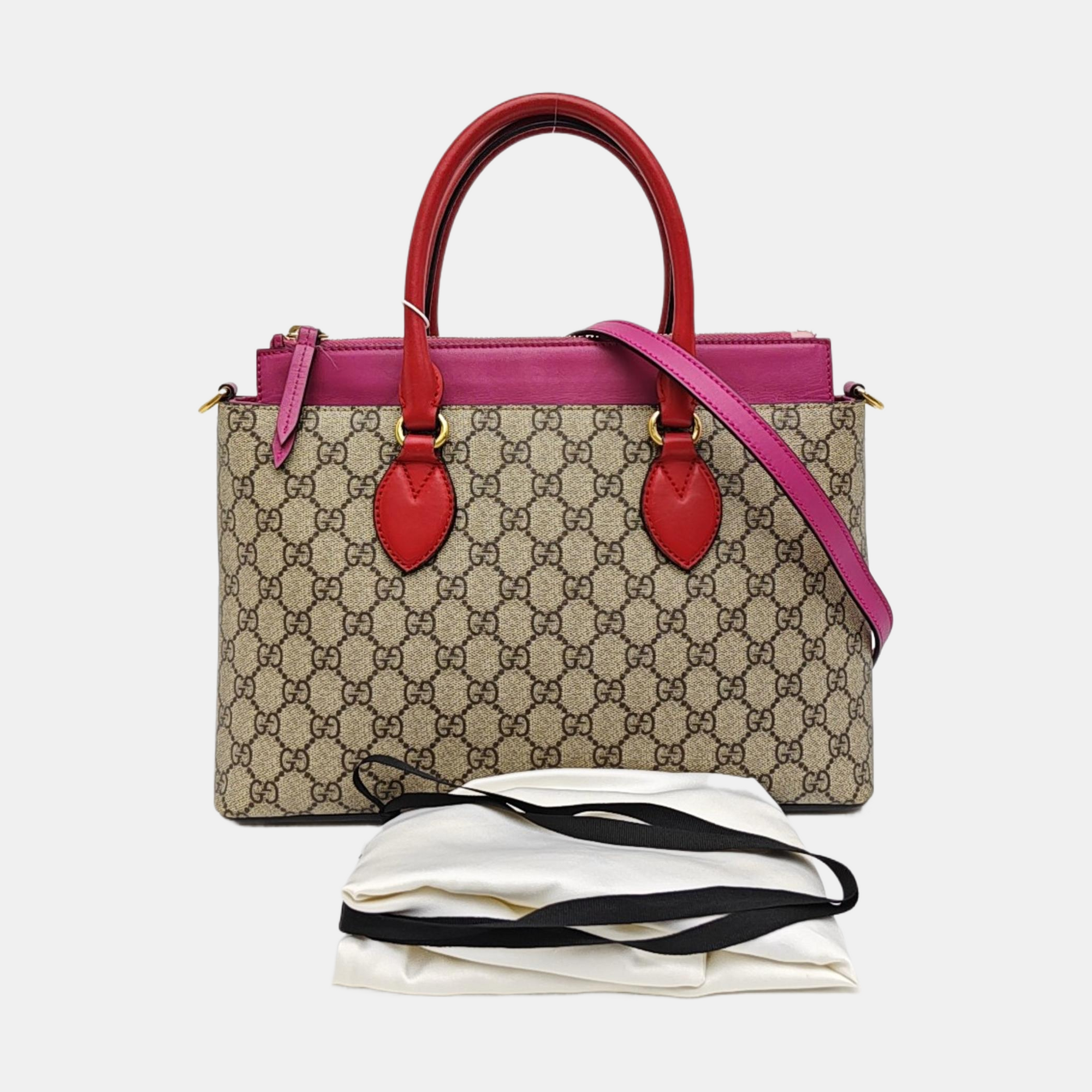 GG Blooms Monogram Coated Canvas Beige