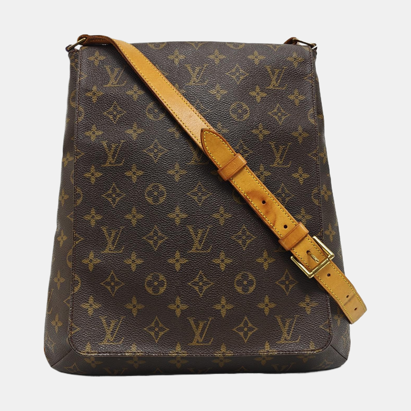 MUSETTE TANGO Lona Revestida con Monogram Marrón