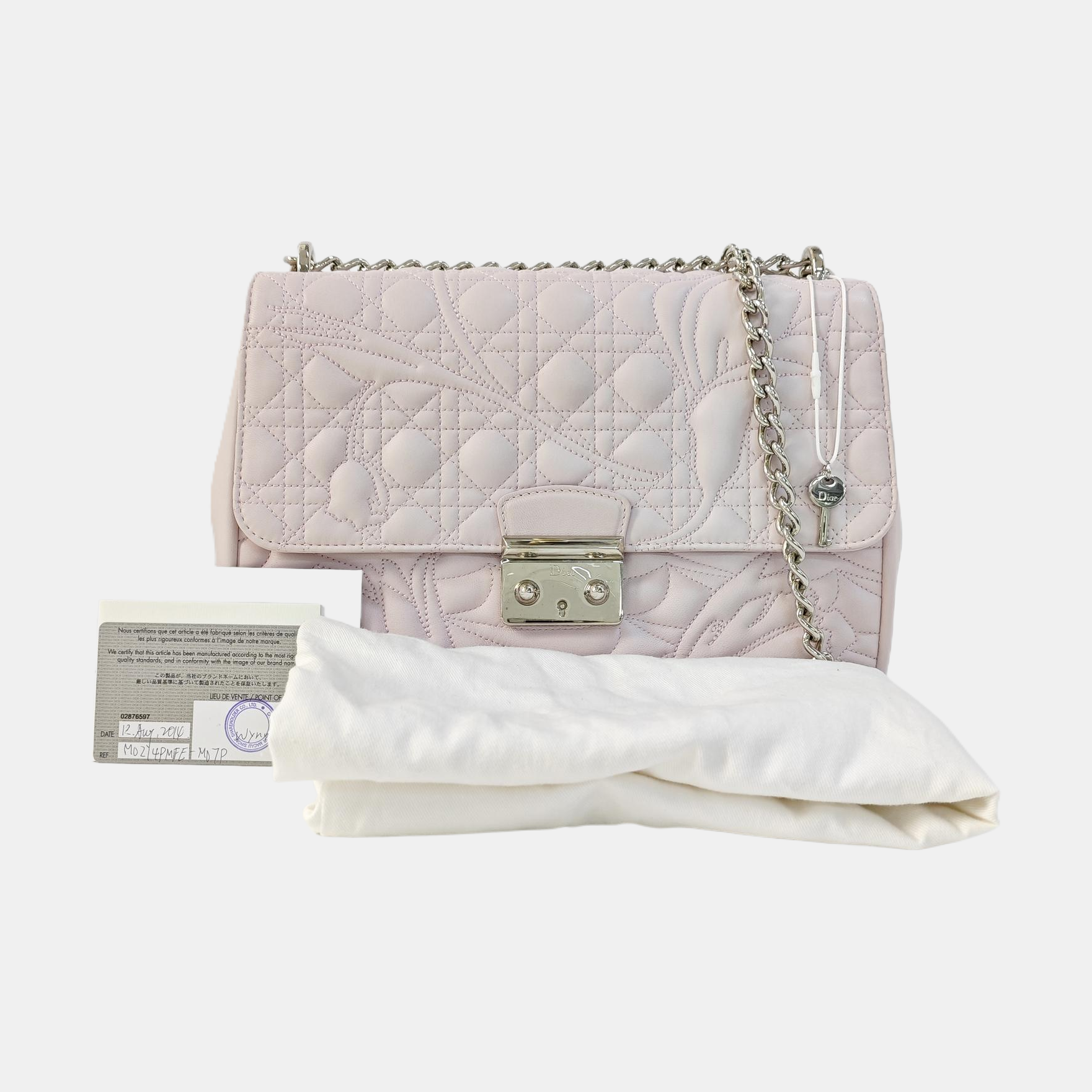 Miss Dior Cannage Calfskin Pink