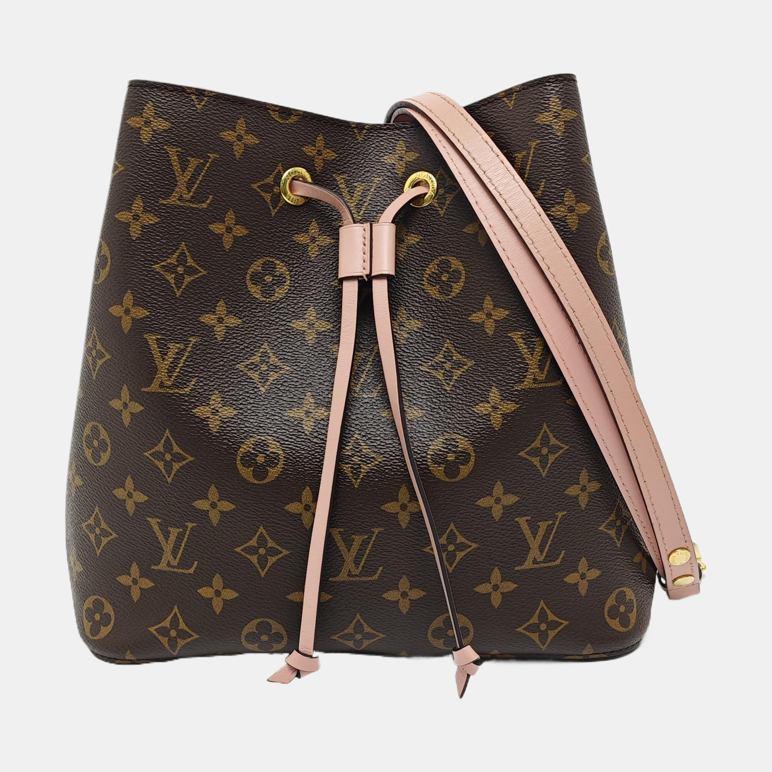 NÉONOÉ MM Monogram Coated Canvas Brown