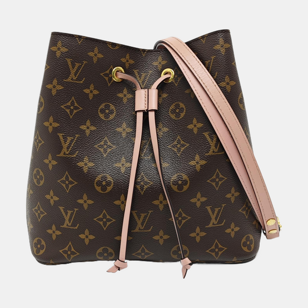 NÉONOÉ MM Monogram Coated Canvas Brown