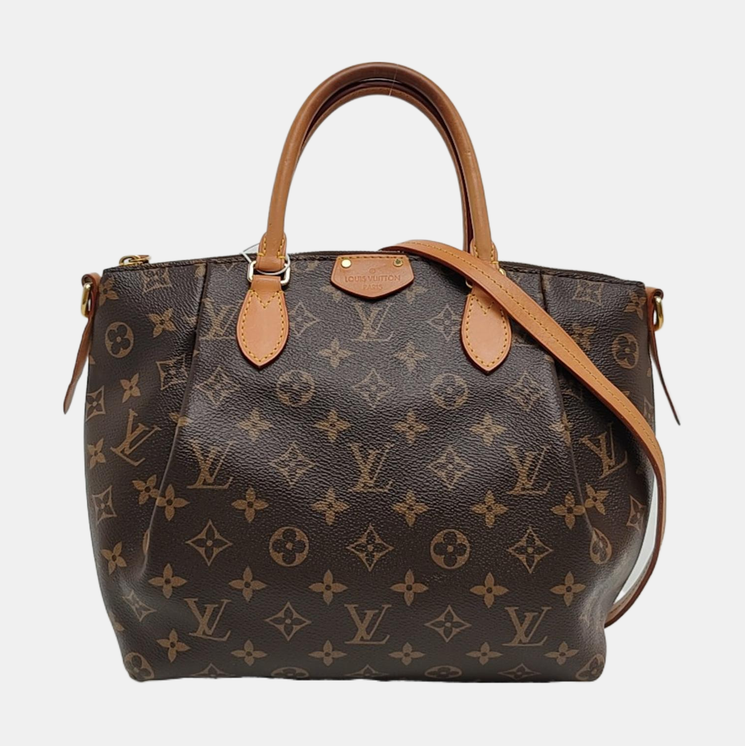 TURENNE Monogram Coated Canvas Brown