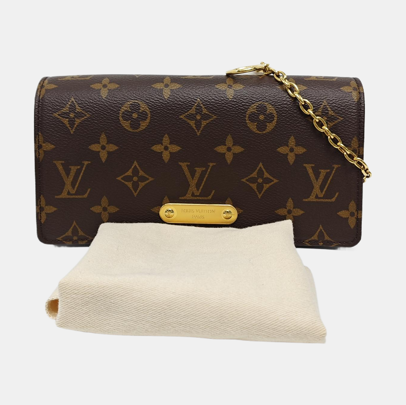 Lily Monogram Coated Canvas Brown