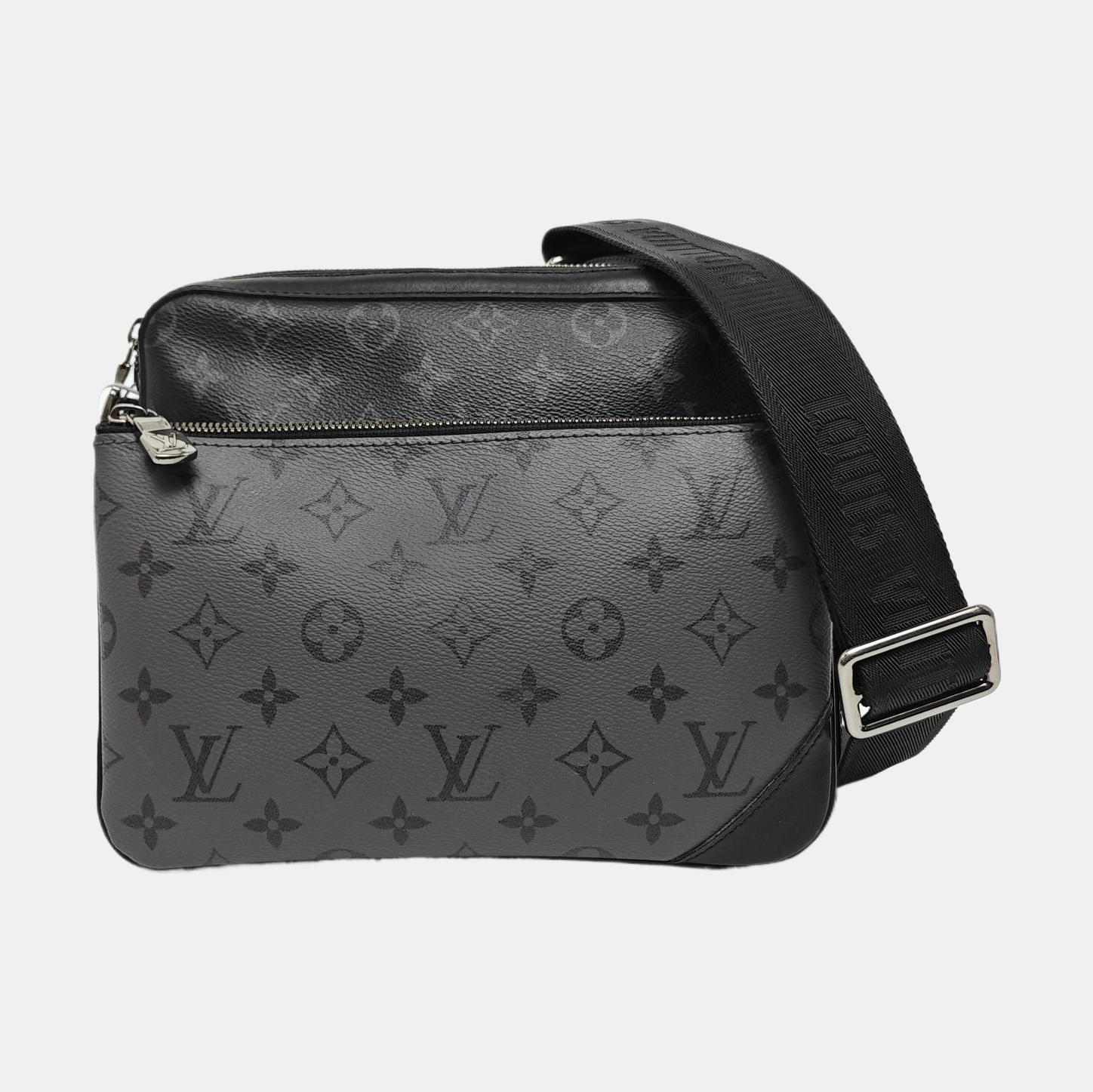 TRIO Monogram Coated Canvas Gray