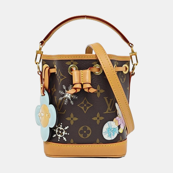 NOÉ Super Mini Monogram Coated Canvas Brown