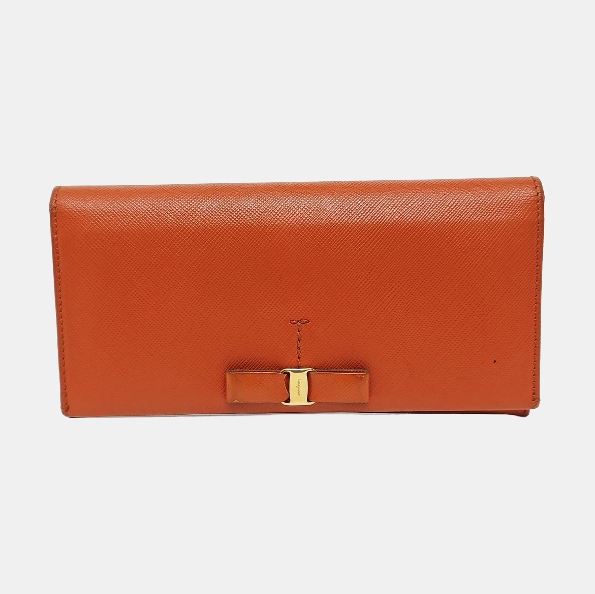 Vara Calfskin Orange Wallet