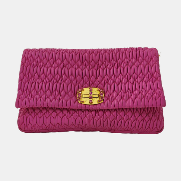 Crystal Quilted Lambskin Red