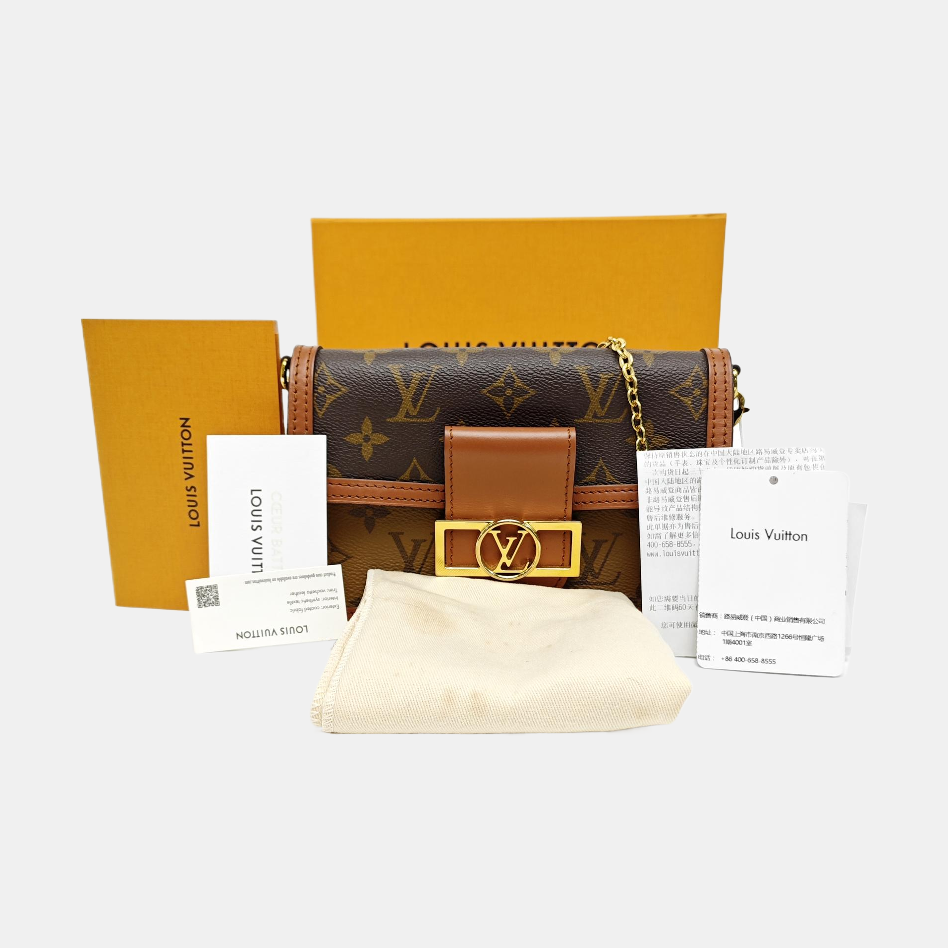 DAUPHINE WOC Monogram Coated Canvas Brown
