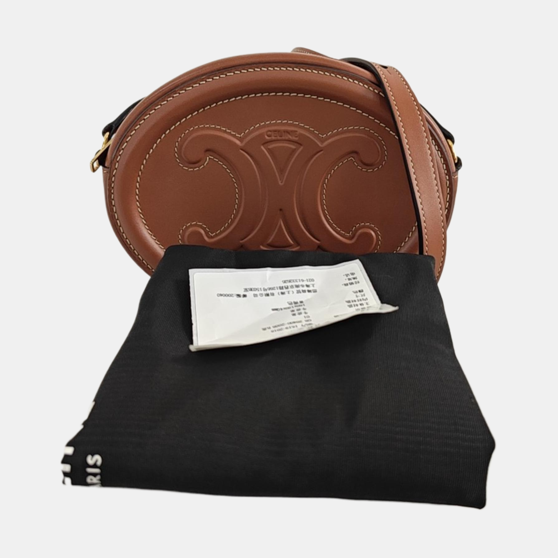 TRIOMPHE Small Calfskin Brown
