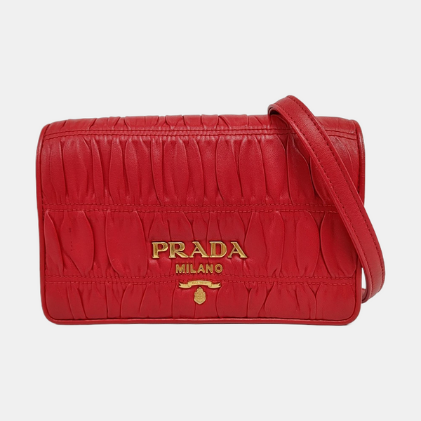 Mini Bag Quilted Lambskin Red