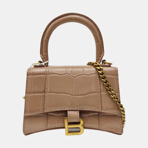 Hourglass Mini Calfskin Pink