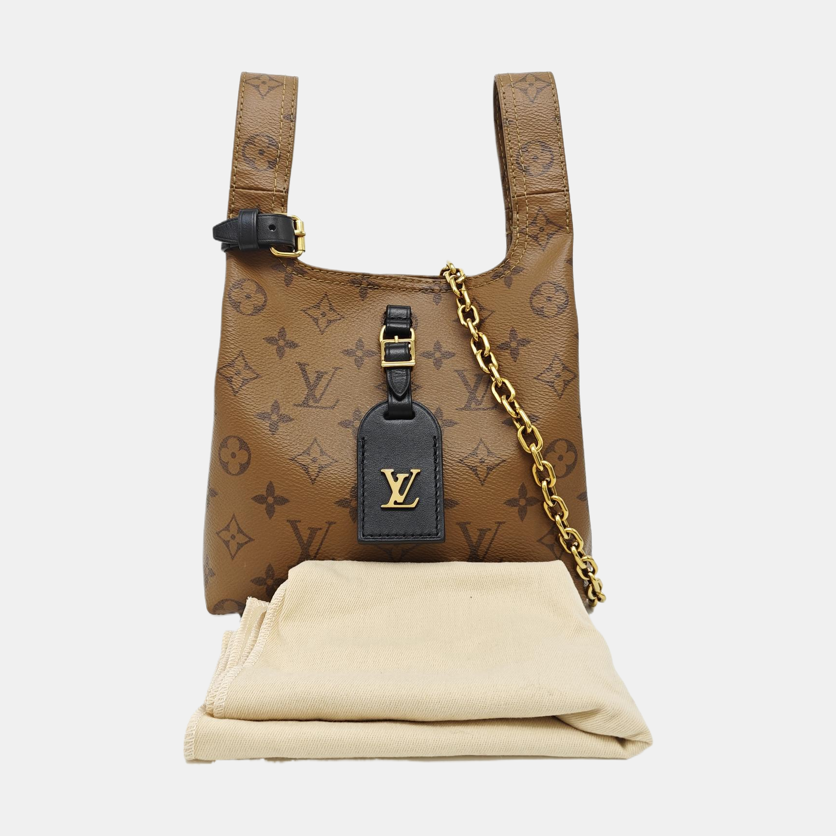 ATLANTIS PM Monogram Coated Canvas Brown