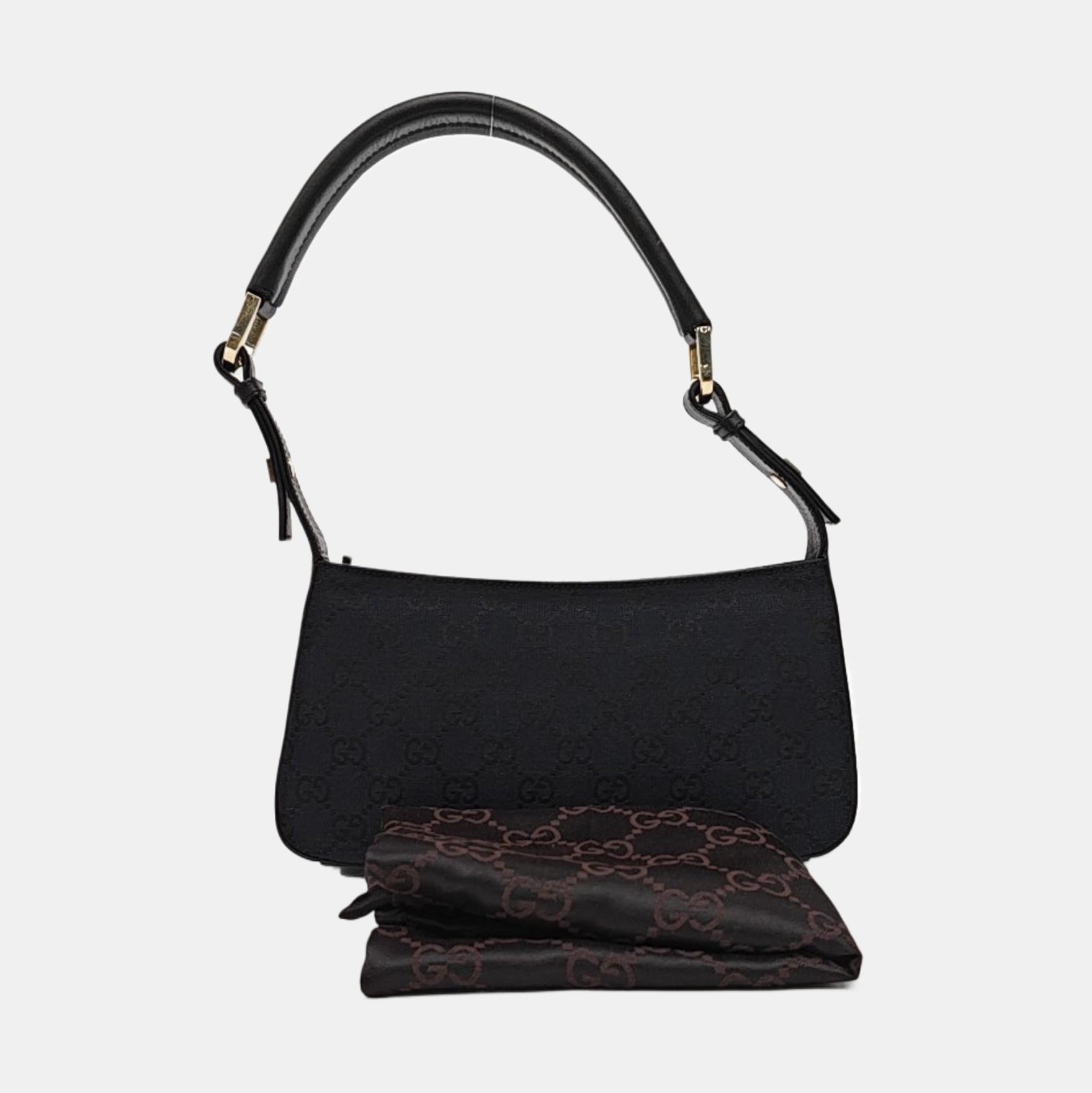 Monogram Canvas Top Handle Bag Black