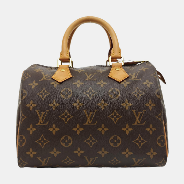 SPEEDY 25 Monogram Coated Canvas Brown