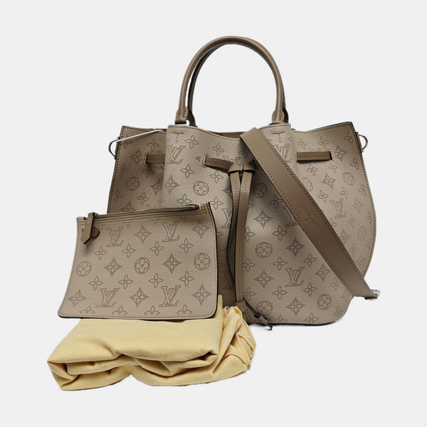 GIROLATA GM Monogram Calfskin Gray