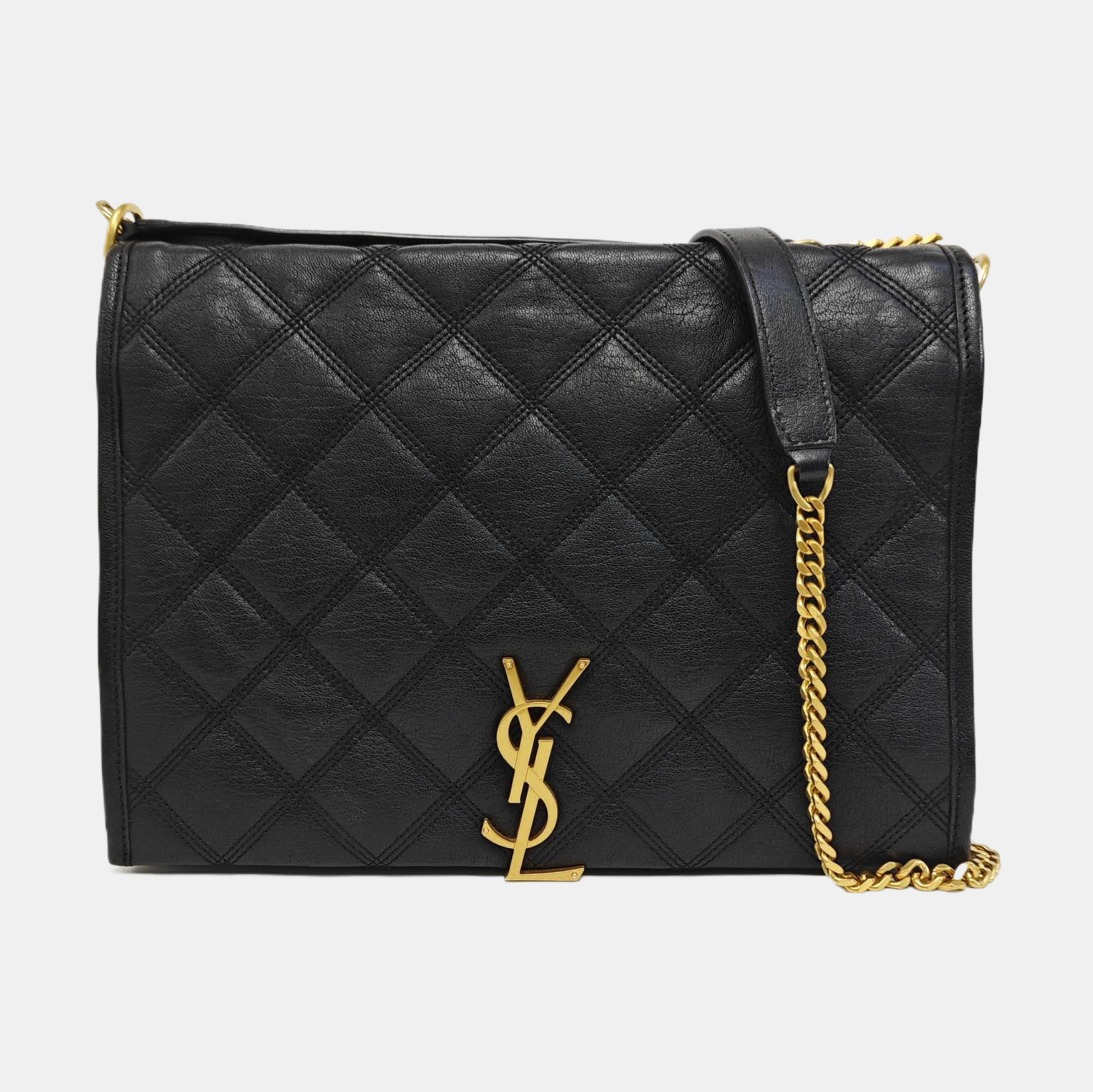 BECKY Small Quilted Lambskin Black