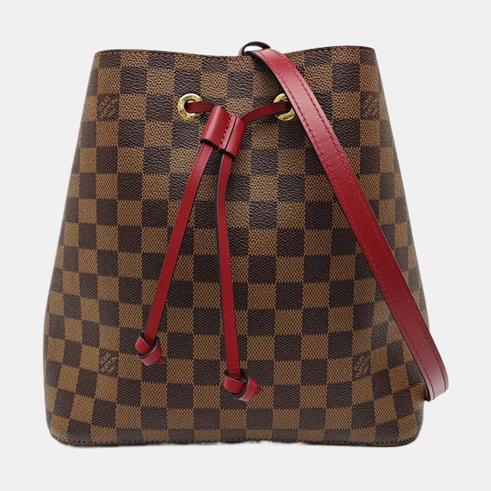 NÉONOÉ MM Damier Ebene Coated Canvas Brown