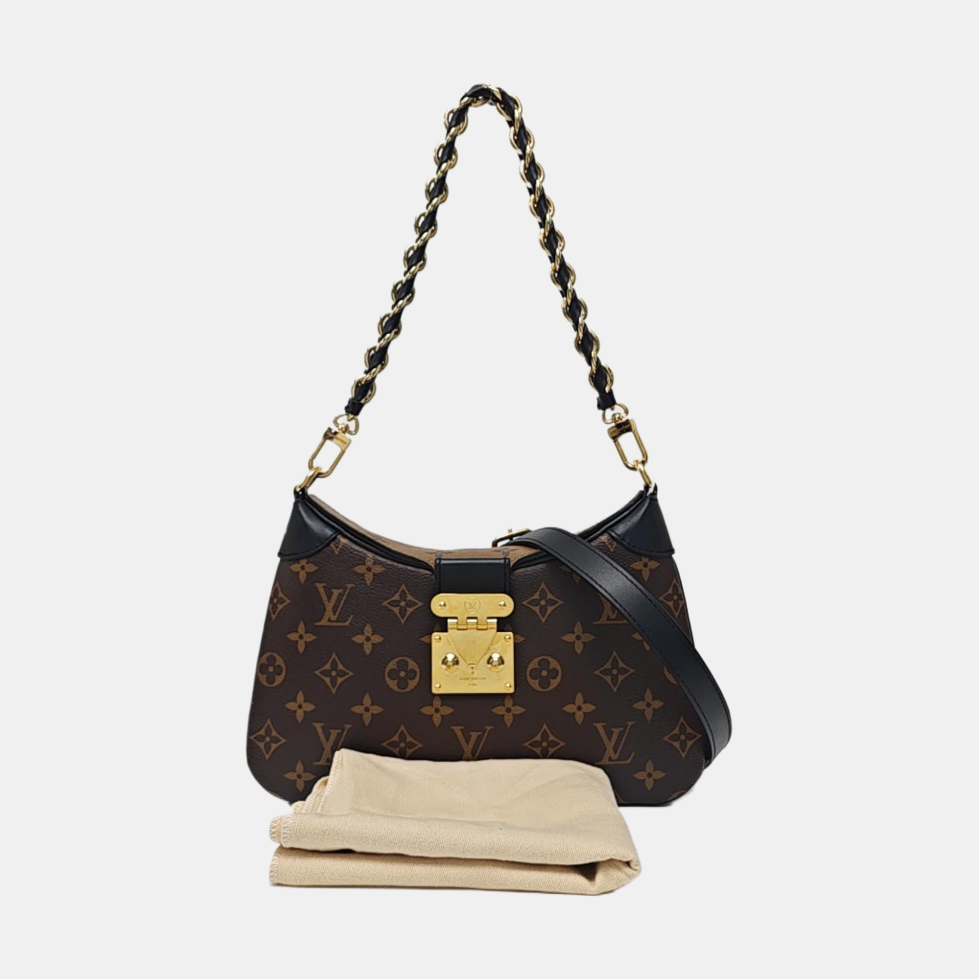 TWINNY Monogram Coated Canvas Brown