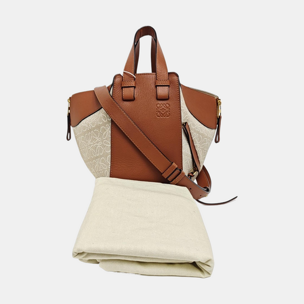Hammock Small Monogram Calfskin Brown