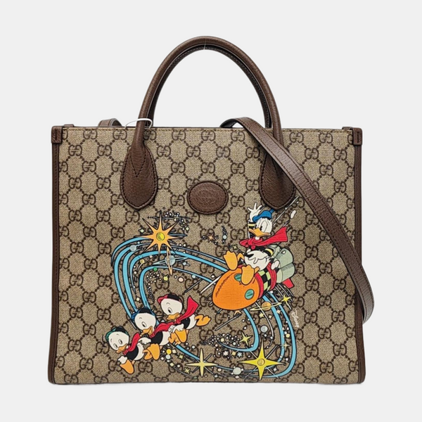 Disney X Gucci Monogram Coated Canvas Beige