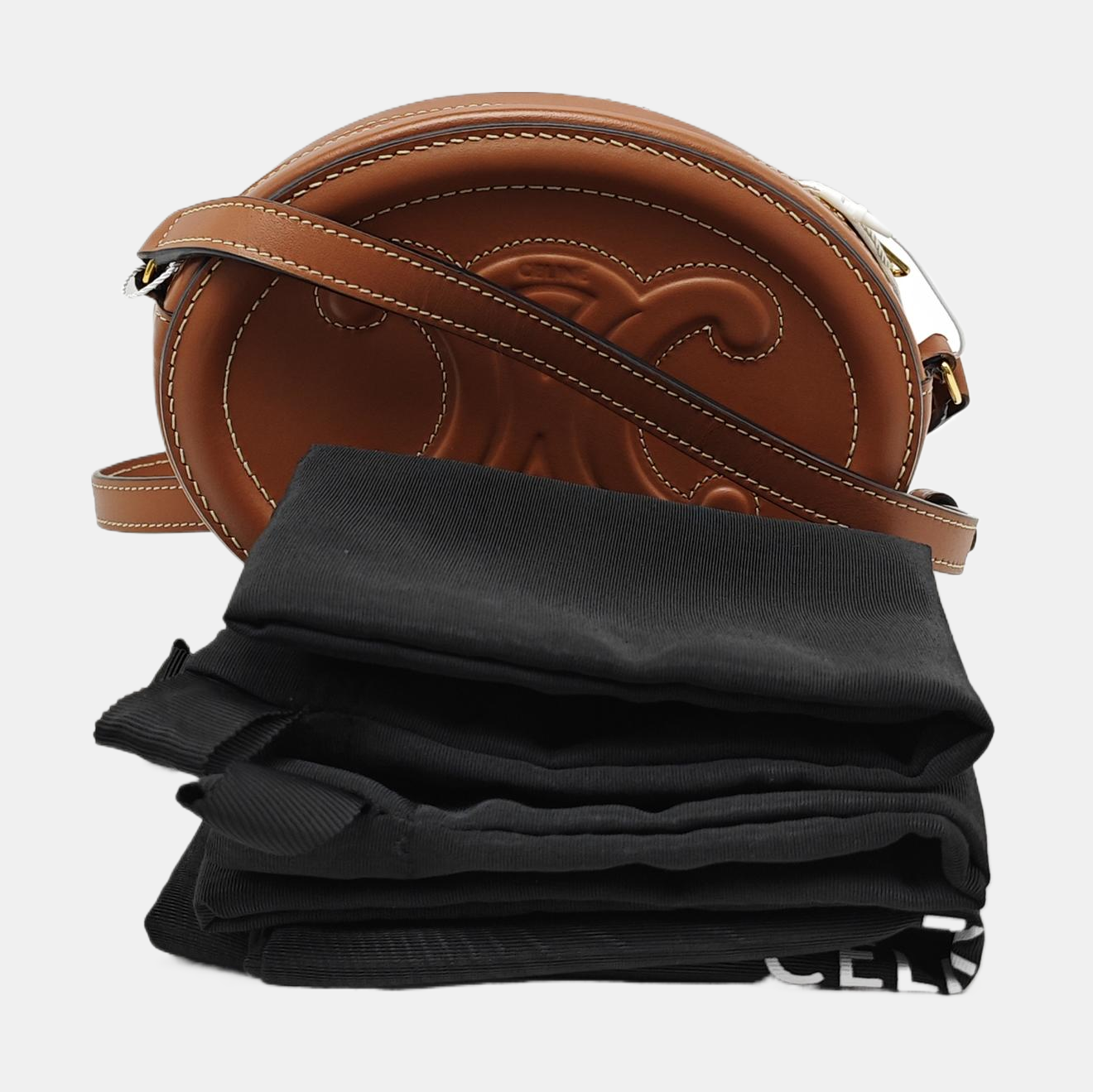 TRIOMPHE Small Calfskin Brown