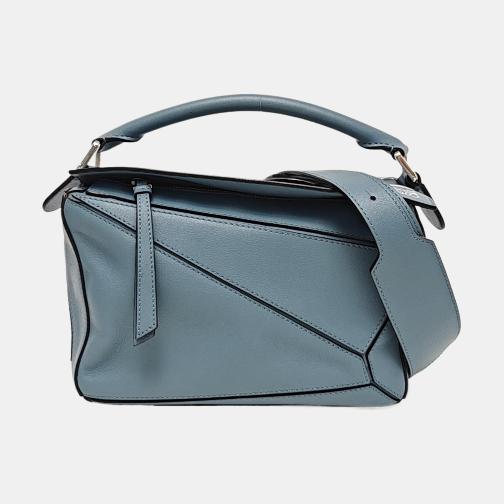 Puzzle Small Calfskin Blue