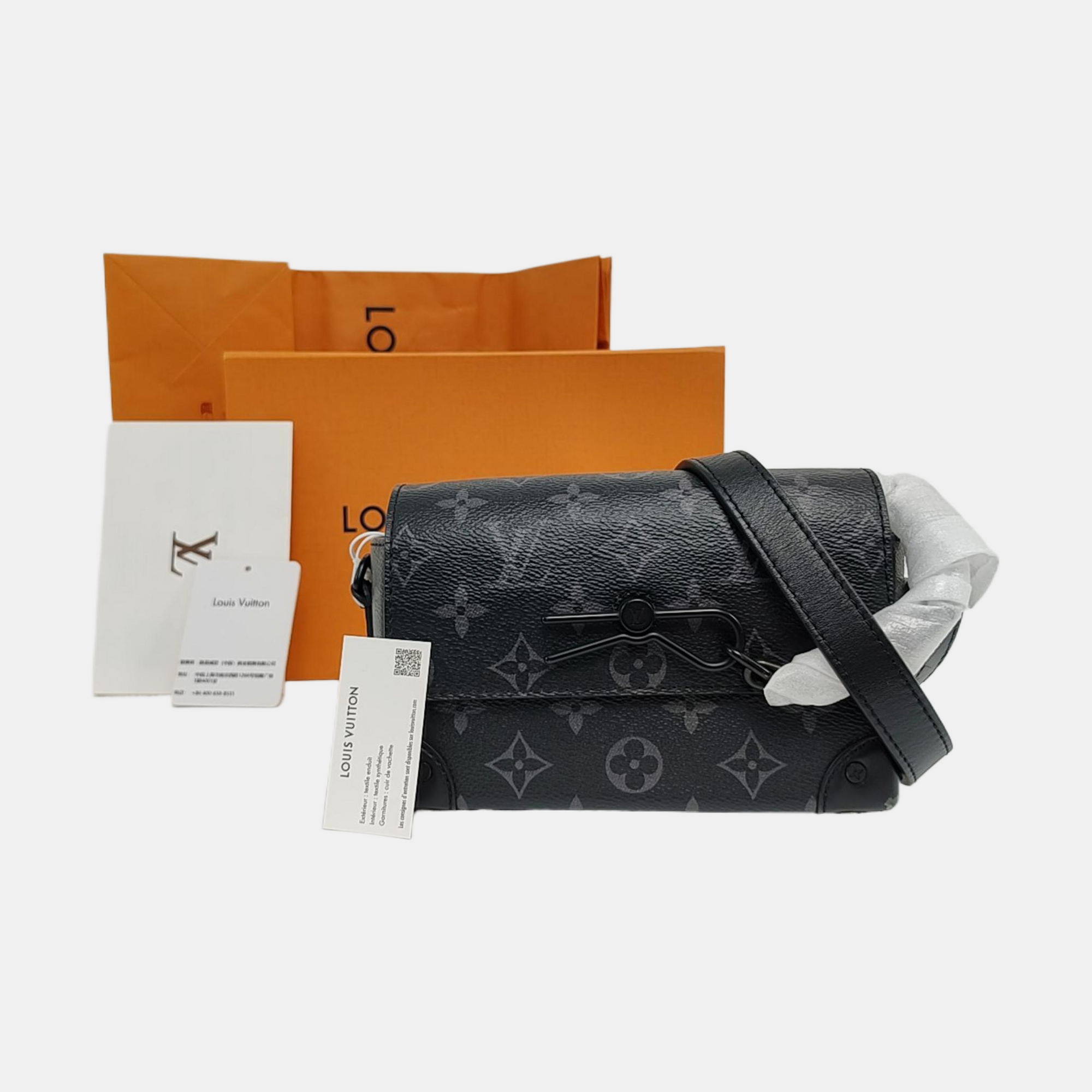 STEAMER Mini Monogram Coated Canvas Black