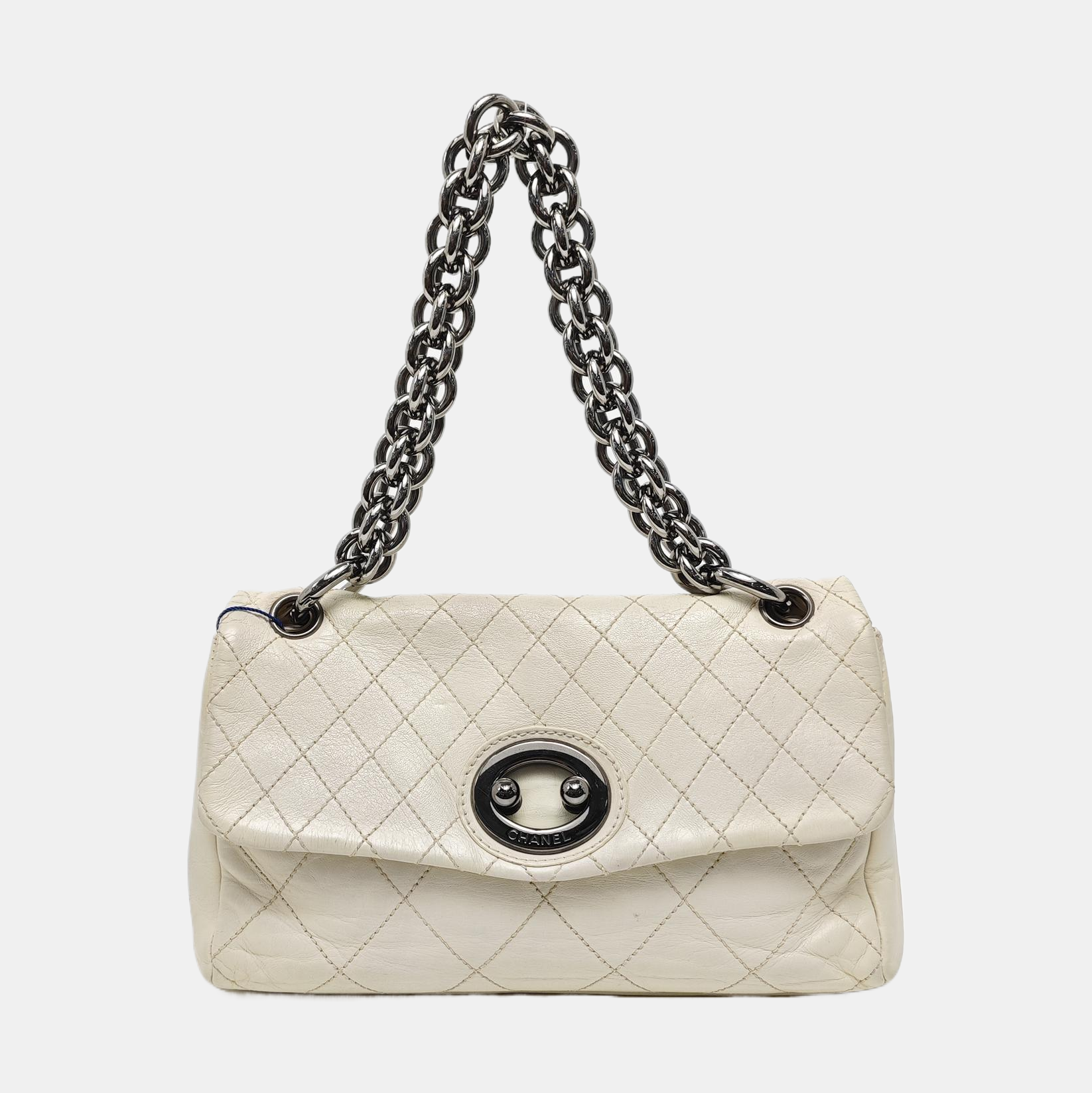 Quilted Lambskin White