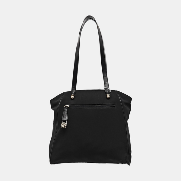 Nylon Top Handle Bag Black