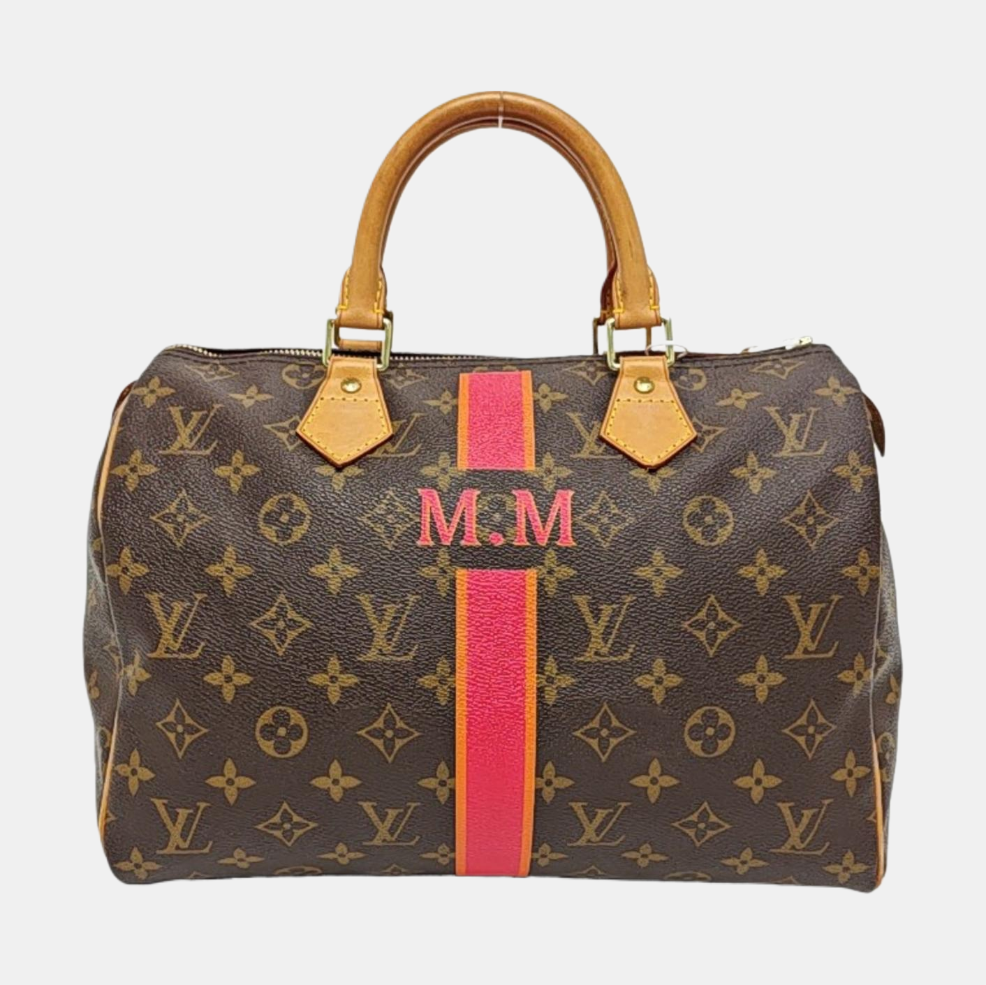 SPEEDY 30 Monogram Coated Canvas Brown