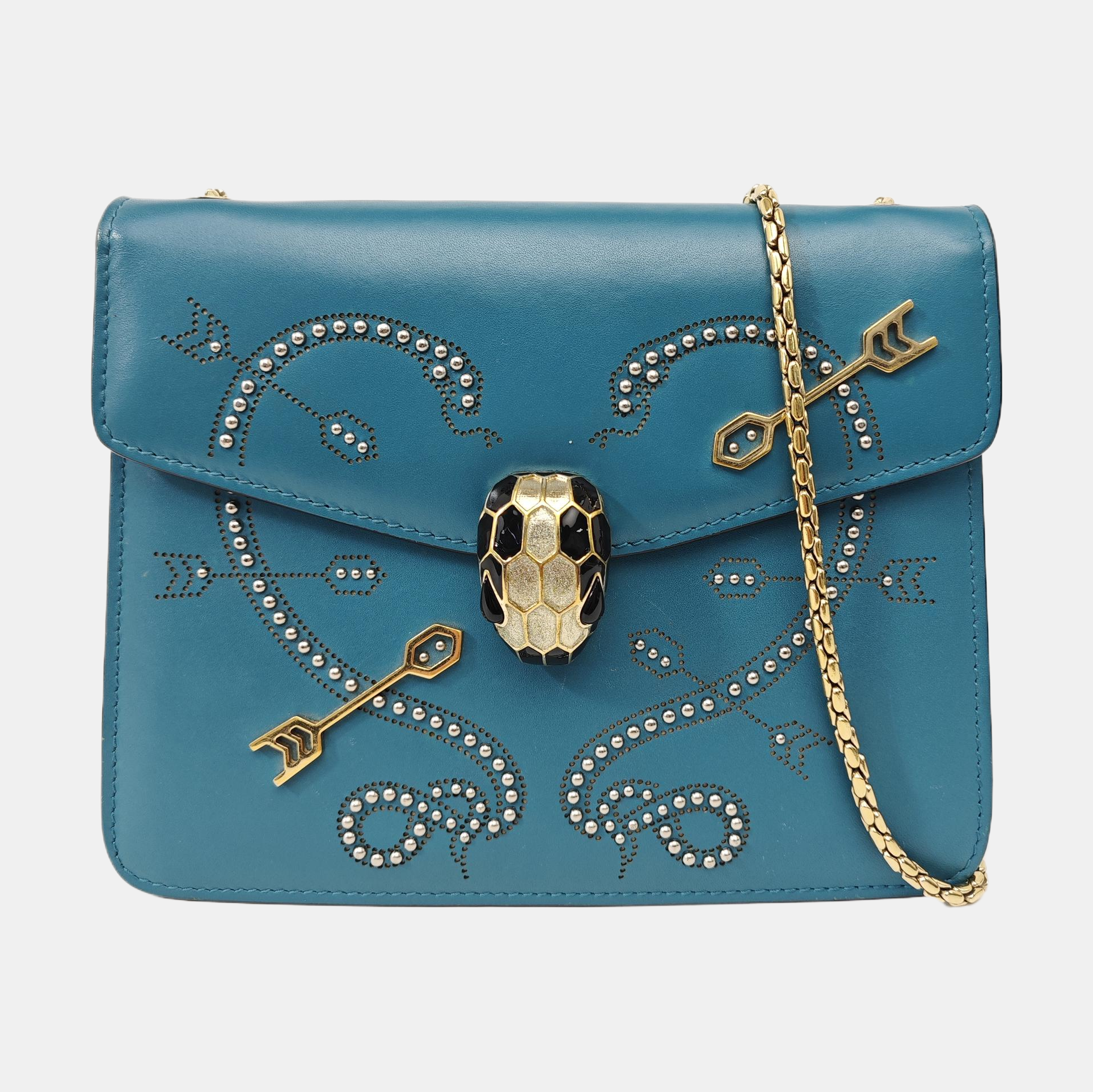 SERPENTI FOREVER Small Calfskin Green