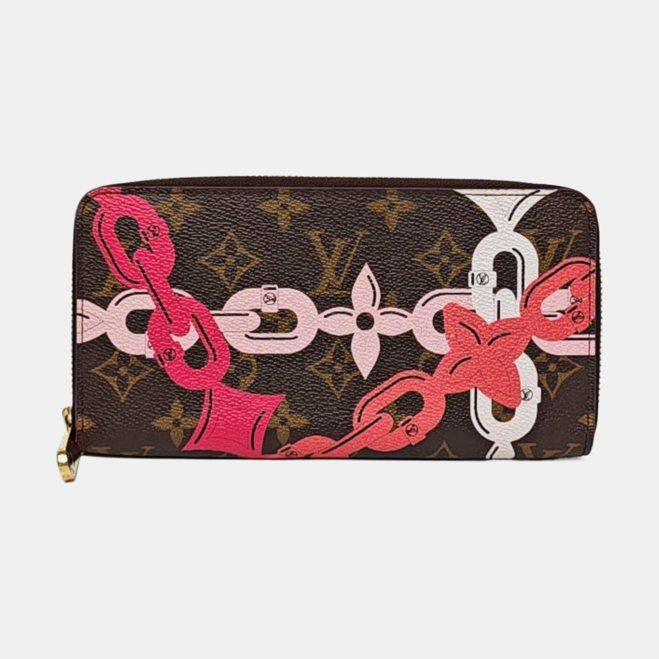 ZIPPY Monogram Coated Canvas Brown Wallet