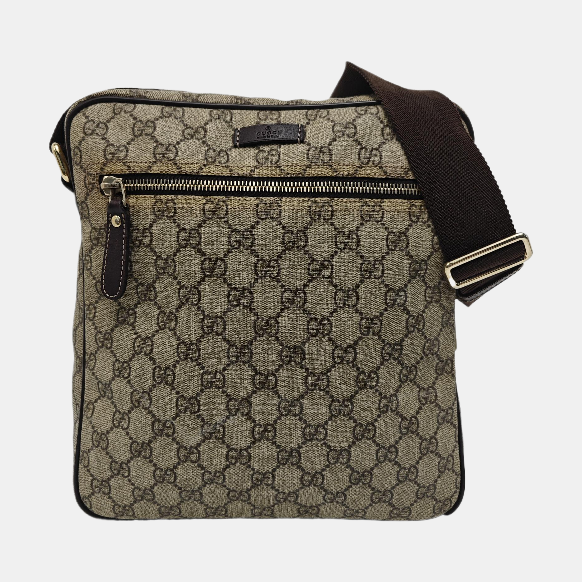 GG Supreme Monogram Coated Canvas Beige