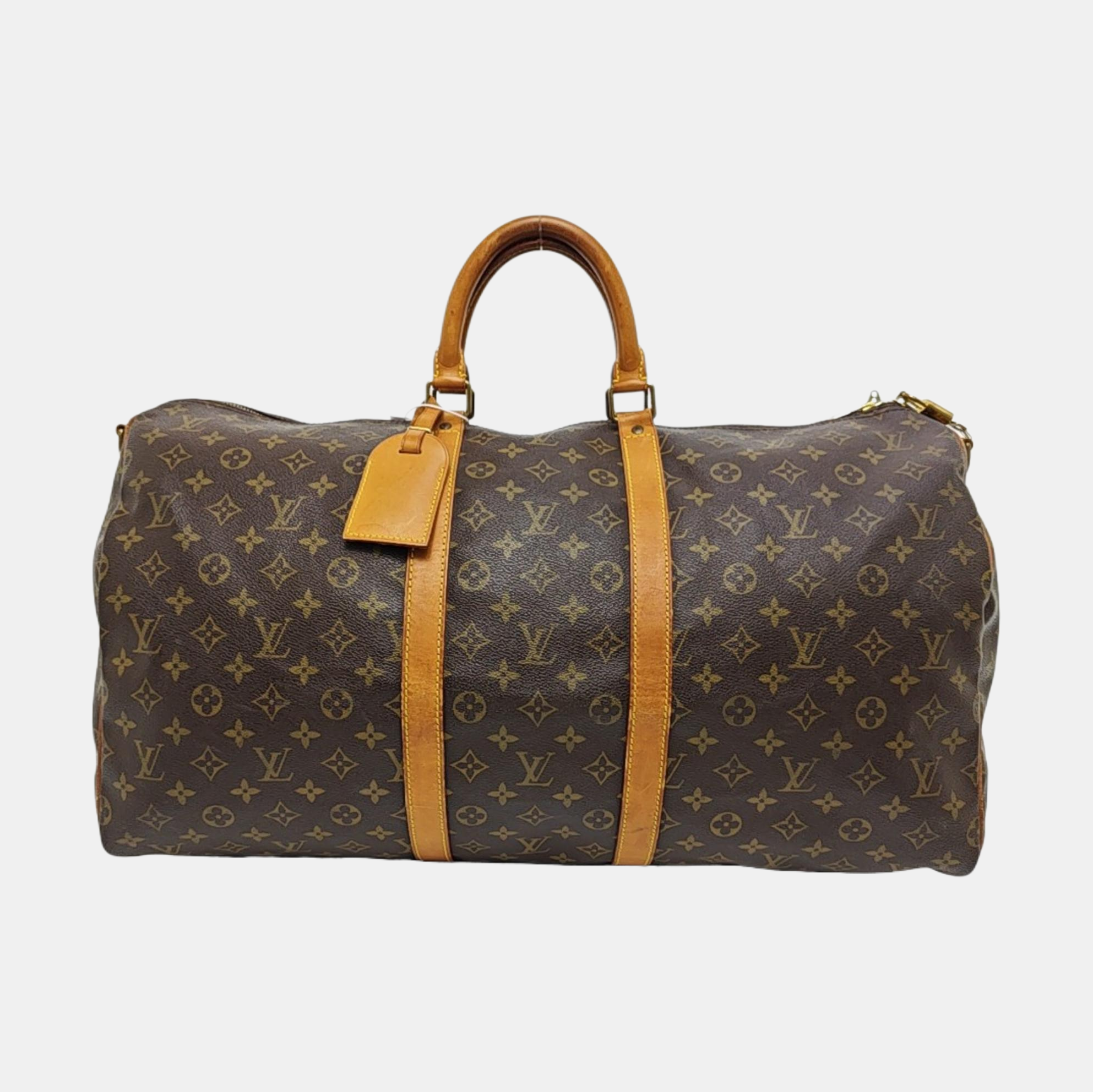 SAC SOUPLE 55 Monogram Coated Canvas Brown