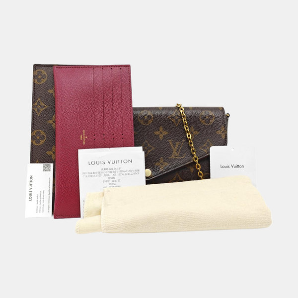 FÉLICIE Monogram Coated Canvas Brown