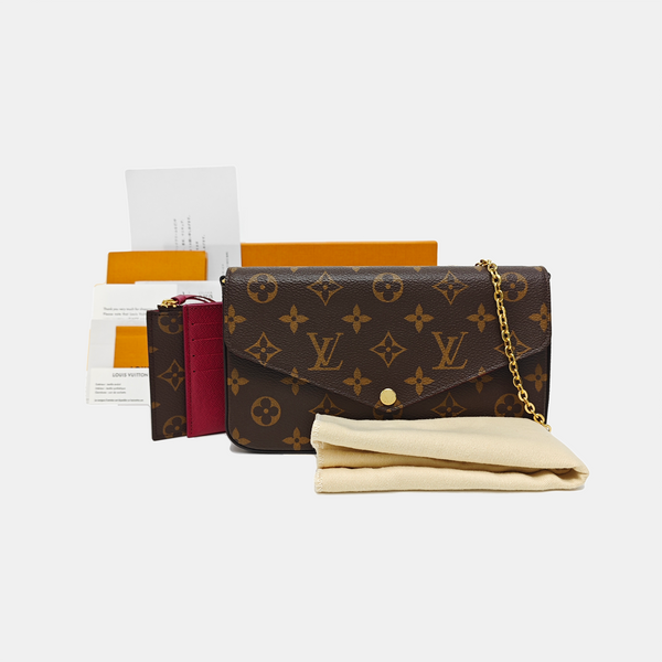 FÉLICIE Monogram Coated Canvas Brown