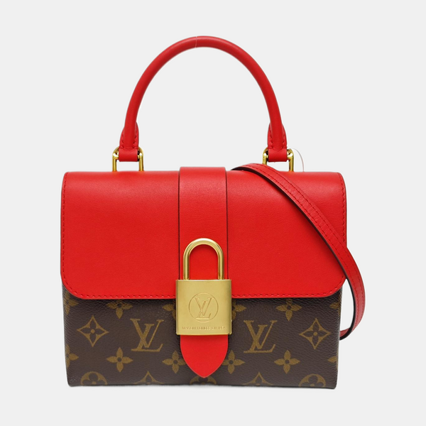 LOCKY BB Monogram Coated Canvas Red