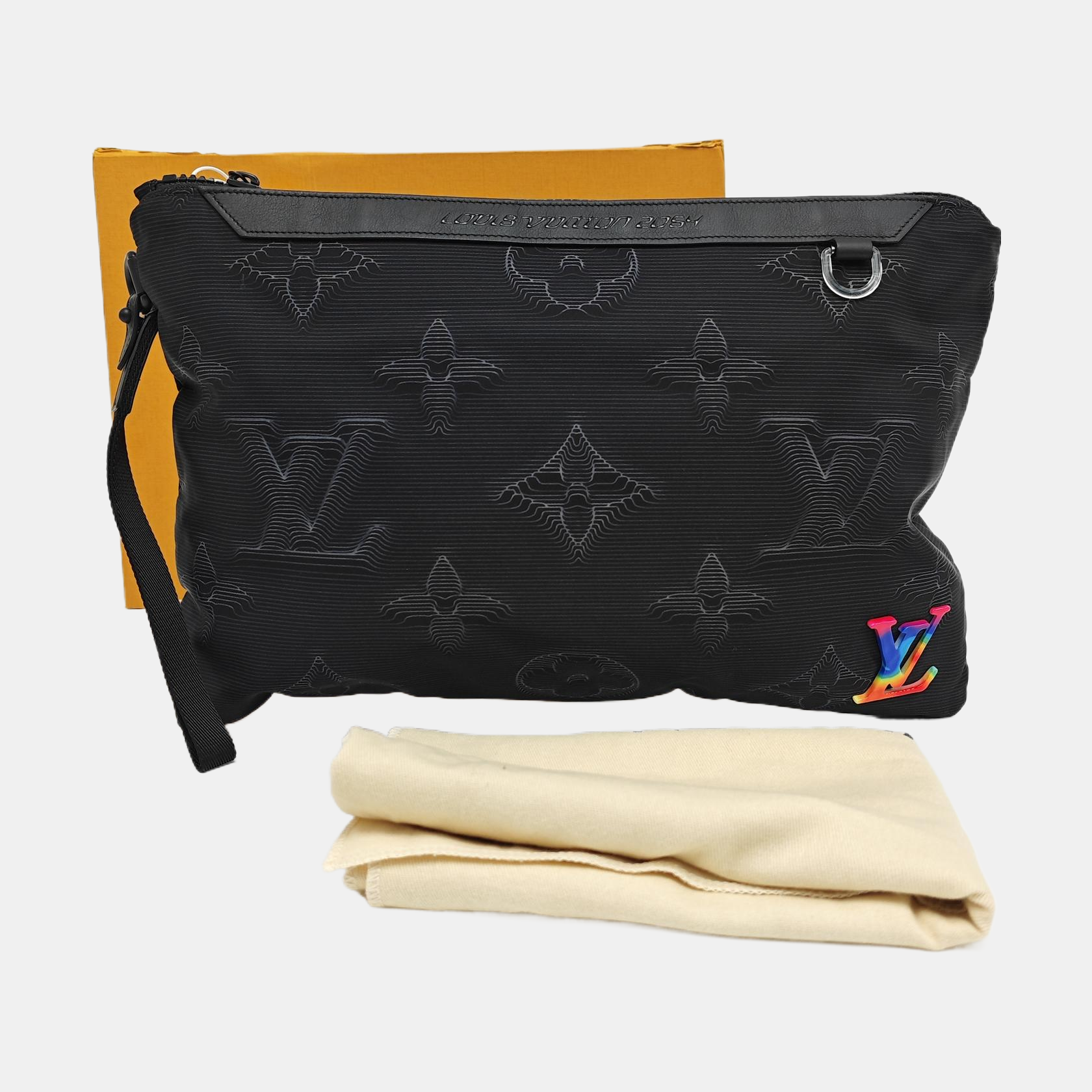 LOUIS VUITTON 2054 Monogram Fabric Black